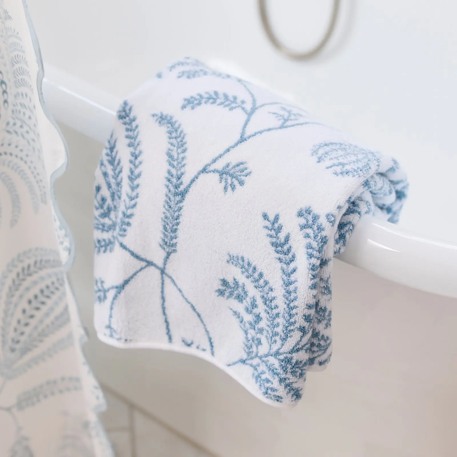 Lee Jofa x Weezie Patterned Bath Towel