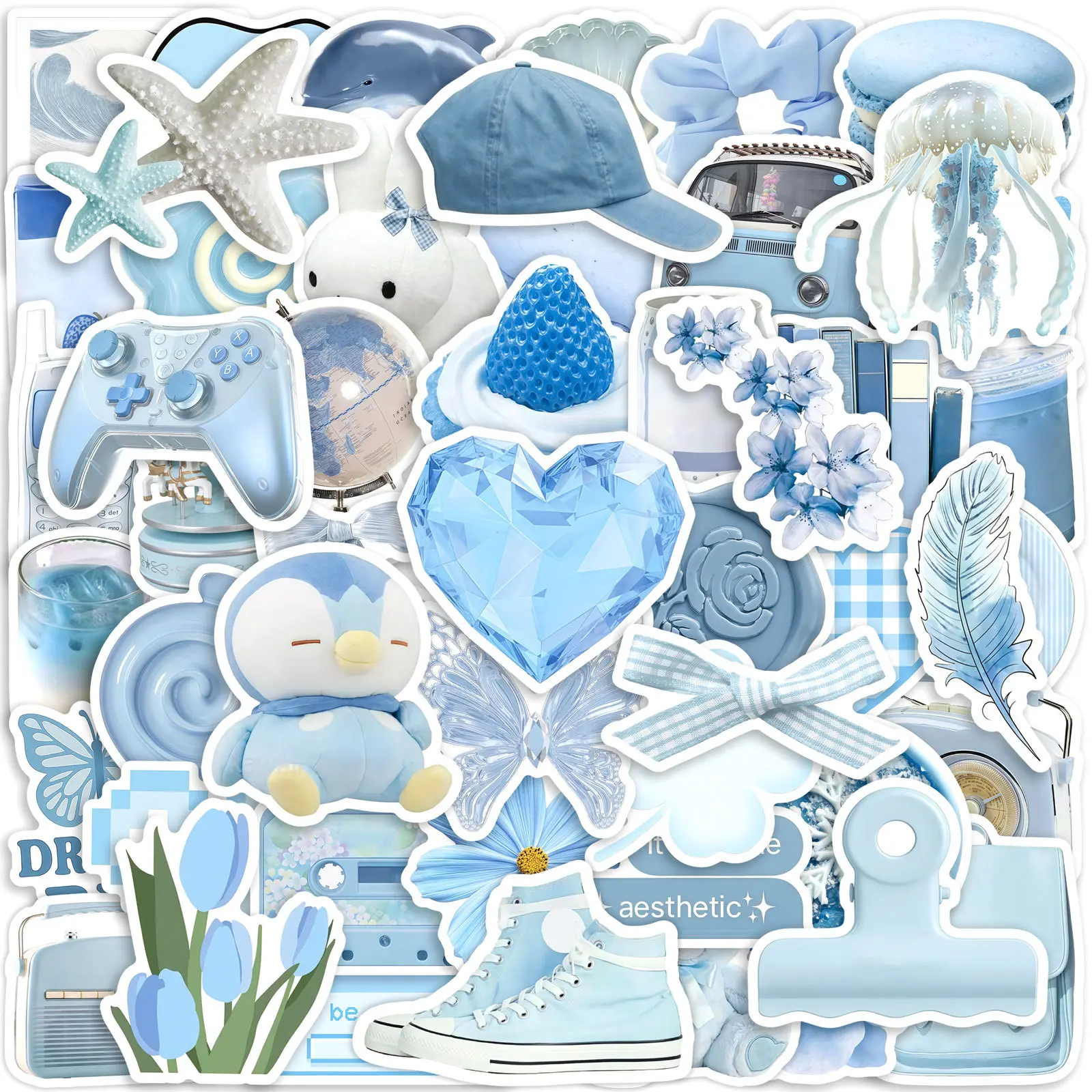 50Pcs Light Blue Graffiti Stickers with Faith & Positive Messages | Perfect for Scrapbooks, Journals, Laptops, Water Bottles, Cars and Gifts #lightbluestickers #graffitistickers #positivevibes #journalstickers #carstickers #waterbottlestickers #cutesticke