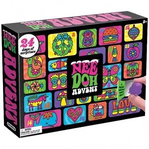 【Christmas】 Countdown Calendar Blind Box, 24 Days Squeeze Toys, Fun Shapes & Touches, Perfect Holiday Gift