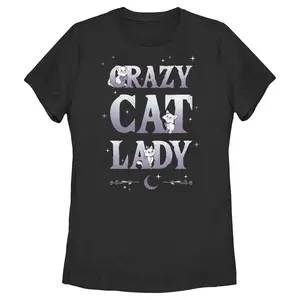 Women's Aristocats Crazy Cat Lady T-Shirt