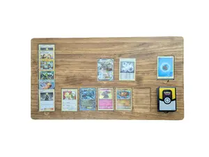 Pokemon Card Game Board-Durable Wooden Game Board for Pokémon Card Game - 24.375 x 13.125 x .75 inches, Made in America