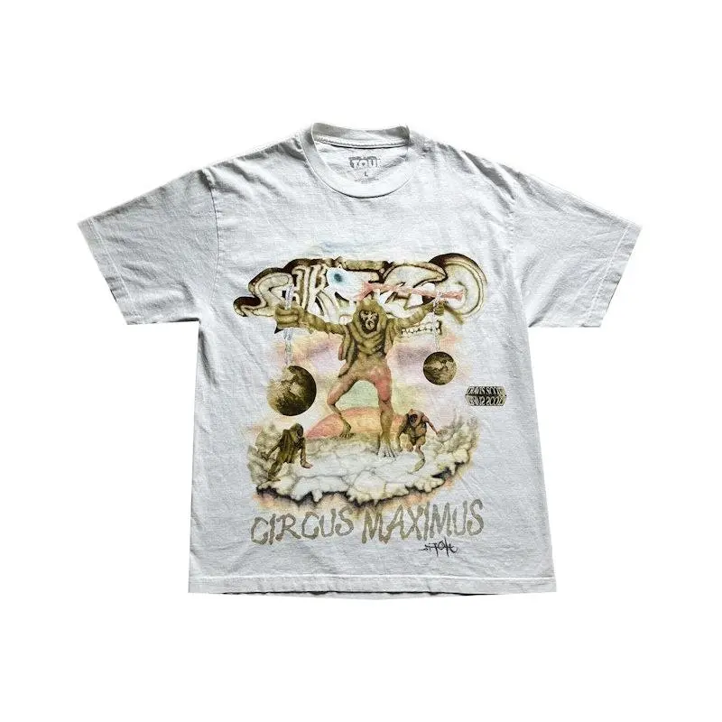 Travis Scott Utopia Tour Skitzo Circus Maximus Tee White (men) by StockX