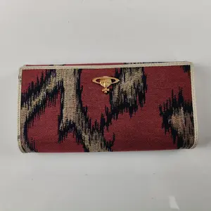 Pre-owned vivienne westwood fabric Mini Bags Vintage Jacquard Long Wallet