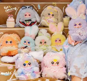 Baby Three Macchiato Mini Bunny Backpack Plush Blind Box