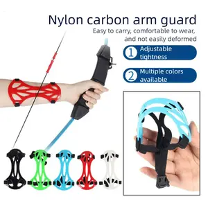 Nylon Carbon Fiber Archery Arm Guard, Lightweight Protective Gear for Competition & Outdoor Archery