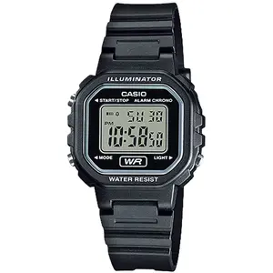 Casio Women's Illuminator Digital Watch with Black Resin Band - LA-20WH-1A