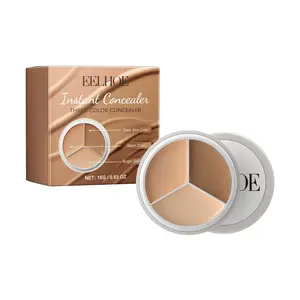 Eelhoe Cover Concealer Cover Facial Blemishes Tears and Dark Circles Spots Create Clear and Natural Makeup
