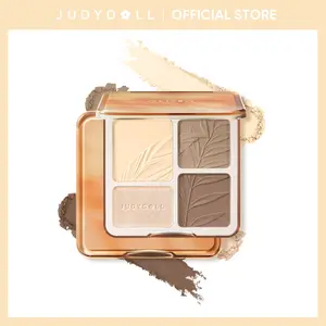 JUDYDOLL 2 In 1 Highlighter Contour Palette, Powder Highlighter & Contour Duo, Face Shaping, Makeup, Cosmetic, Bronzer, Long-Lasting, 2-In-1 Makeup Bronzer Powder, Summerwins