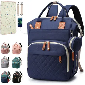 Diaper Bag Backpack Baby Bag, Baby Girl Boy Diaper Bag for Dad Mom with Pad, 16 Pockets, Pacifier Case, Large Diaper Bags Unisex for Travel (Blue)