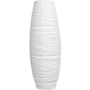 Paper Floor Lamp Shade White Foldable Standing Lampshade Light Accessories Foldable Protector,for Living Room, Bedroom, Dorm Room, Office, Coffee, Cafe, Bookcase, Guest Cottage, Decoration
