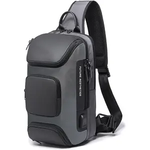 OZUKO Sling Backpack Sling Bag Crossbody Backpack Shoulder Casual Daypack Rucksack for Men OZUKO