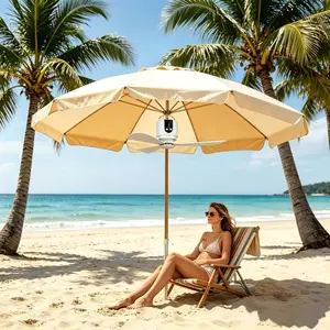 2026 New 18-Inch Rechargeable Ceiling Camping Fan, 15600mAh with Timer, 3-Speed, Dimmable LED Light, Silent Portable USB for Outdoor, RV & Home Use