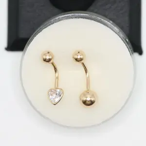 14KT Gold Belly Piercing