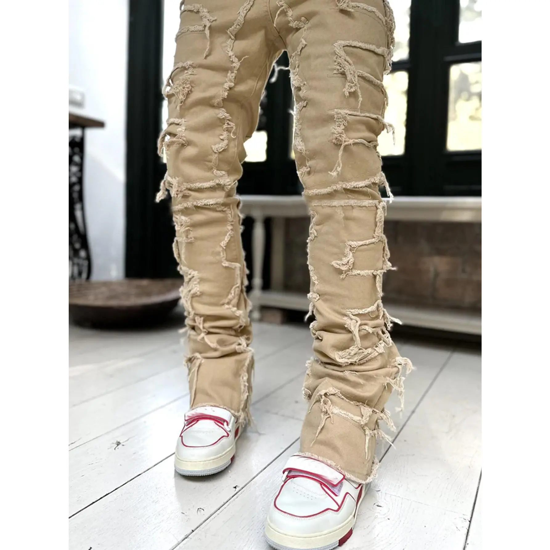 3001 khaki (elastic)