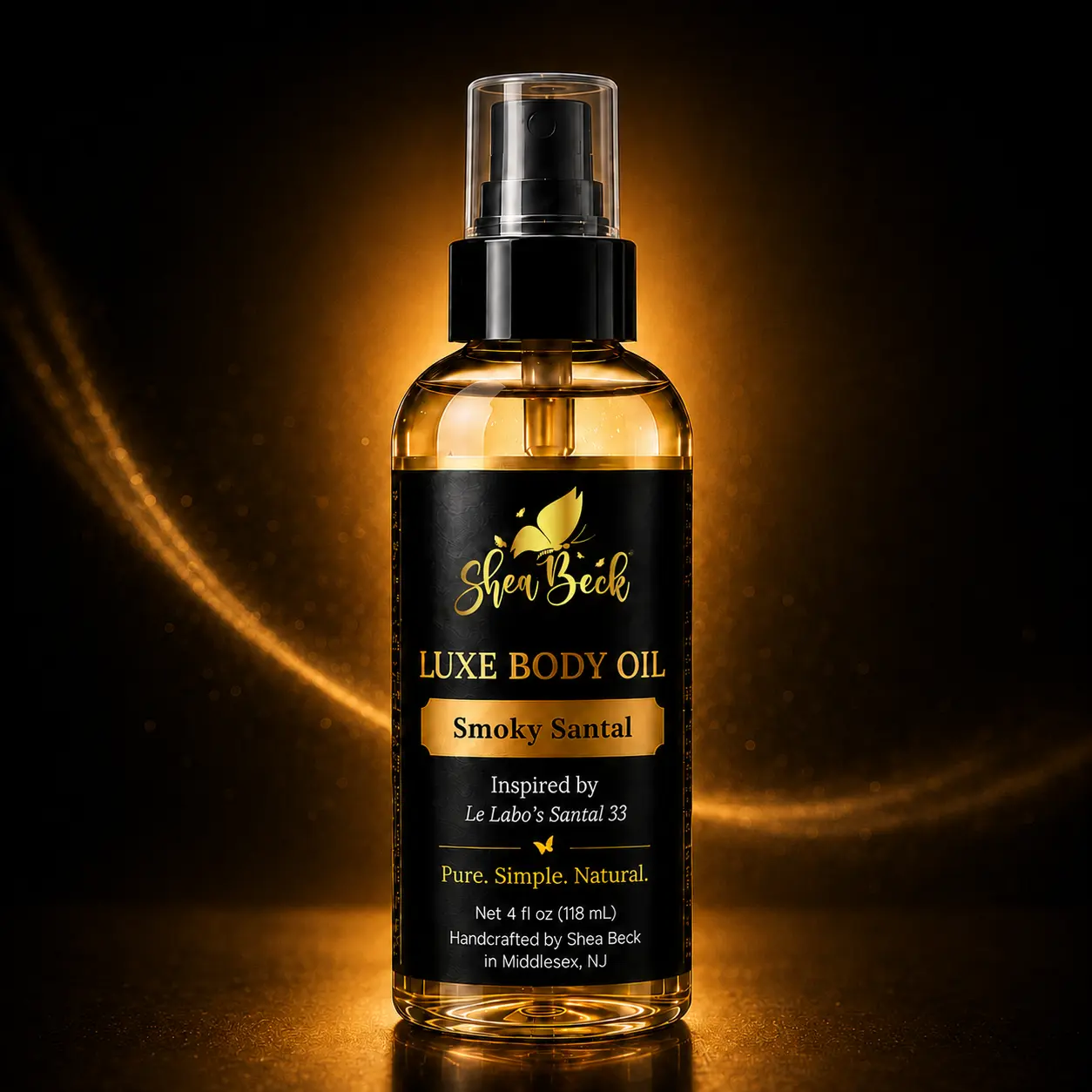 Shea Beck® Smoky Santal Luxe Body Oil – Inspired by Le Labo Santal 33