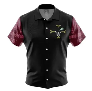 Dracule Mihawk One Piece Hawaiian Shirt, Anime Style, CuteShirt, Summer Look, GiftIdea, Matching Outfit, Hawaii Vibes, Festival Fit, Beach Ready