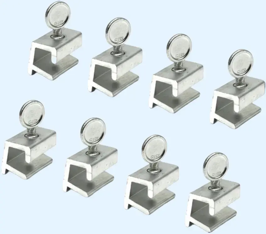 8 Pack Adjustable Sliding Window Locks – Aluminum Alloy No-Drill Safety Window Stoppers for Sliding Windows & Doors – Child & Pet Security Lock Kit Fits Most Tracks