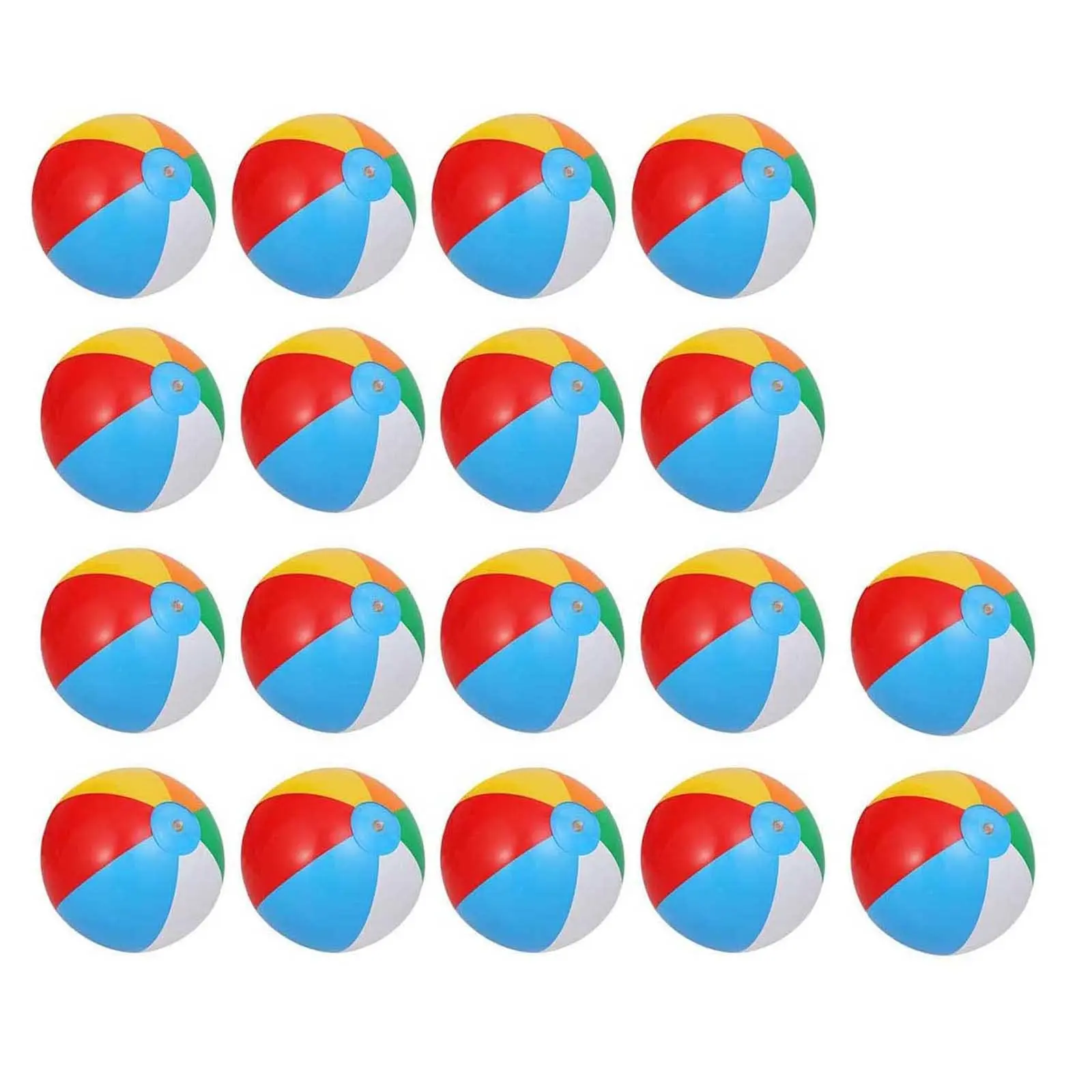 18 Pack Rainbow Inflatable Beach Balls – 12 Inch Pool Toy for Kids – Durable Summer Water Game – Outdoor & Indoor Fun – Birthday, Hawaiian, and Exotic Theme Party Gifts – Ideal for Swimming Pool and Beach Parties