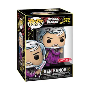 Funko Pop! Star Wars - Ben Kenobi (Retro Series) #572 Exclusive (Sticker may vary) Collectible Pop Vinyl Figure