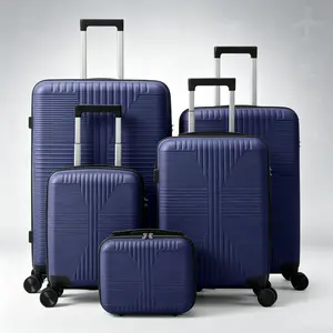 Luggage Sets 5 Piece, Suitcases With Wheels, Lightweight Travel Luggage Set with Non-TSA Lock, PP Hardshell, 12in+16in+20in+24in+28in
