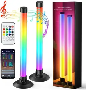 Led Light Bar with Music Sync, Color Changing TV Backlight App & Remote Control, IC+RGB & W Smart RGB Light Bar, USB Powered Led Lights for TV, PC Room Monitor Backlight Gaming Accessories