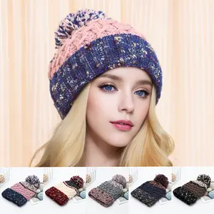 Women's Winter Beanie Hat - Multi-Color Slouchy Stretchy Cap with Fleece Lining, Soft Warm Beanie for Outdoor Activities, Casual & Formal Events, Pink/Blue/Purple/Navy/Black/Brown/Red/Gray/White, Machine Washable, Fleece Lining for Extra Warmth, Versatile