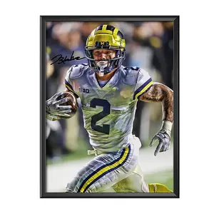 Blake Corum-Michigan Wolverines Poster Art Autographed
