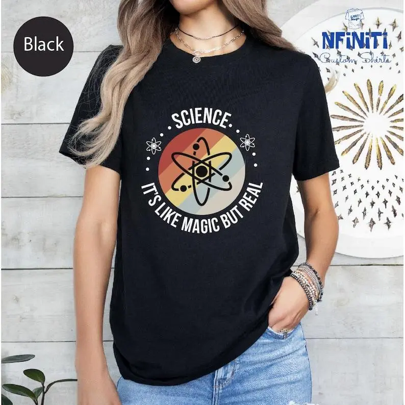 Retro Science Shirts, Vintage Science Tee, Science Teacher Shirts, Science Lover T-Shirt, Physics Teacher Tees, Science Teacher Tee