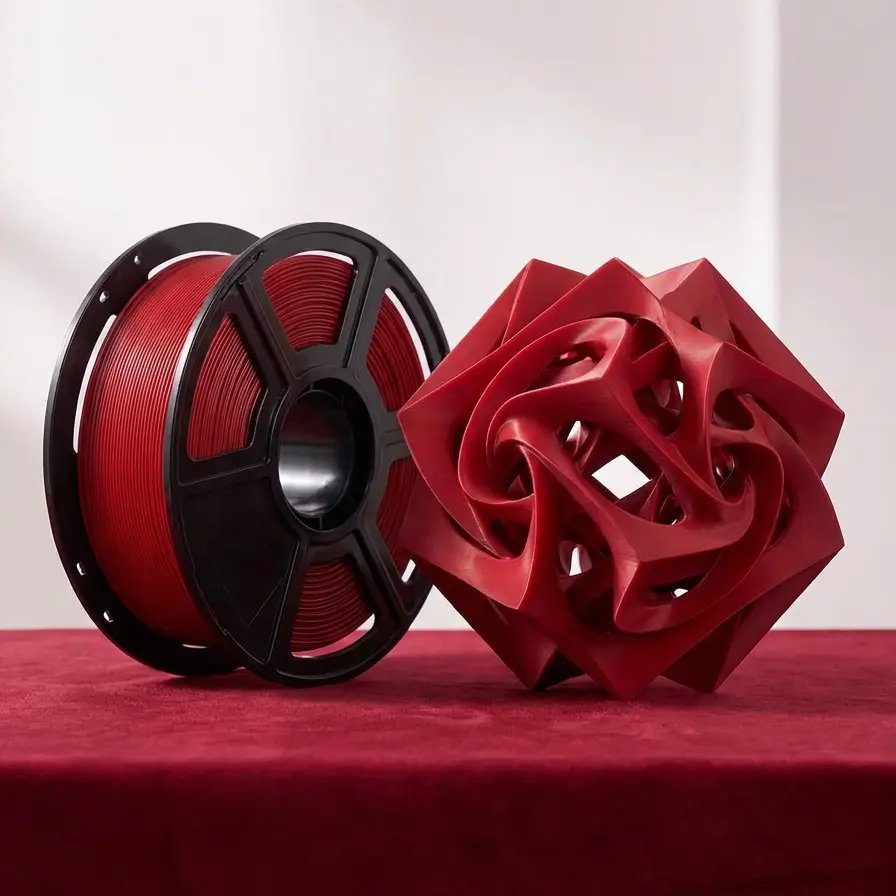 Flashfoge Ruby Red Rapid PLA Filament 1.75mm , 500mm/s High Speed Printing, 3D Printer Filament 1kg Spool, Dimensional Accuracy +/- 0.02mm, Enjoy Exceptional Print Quality