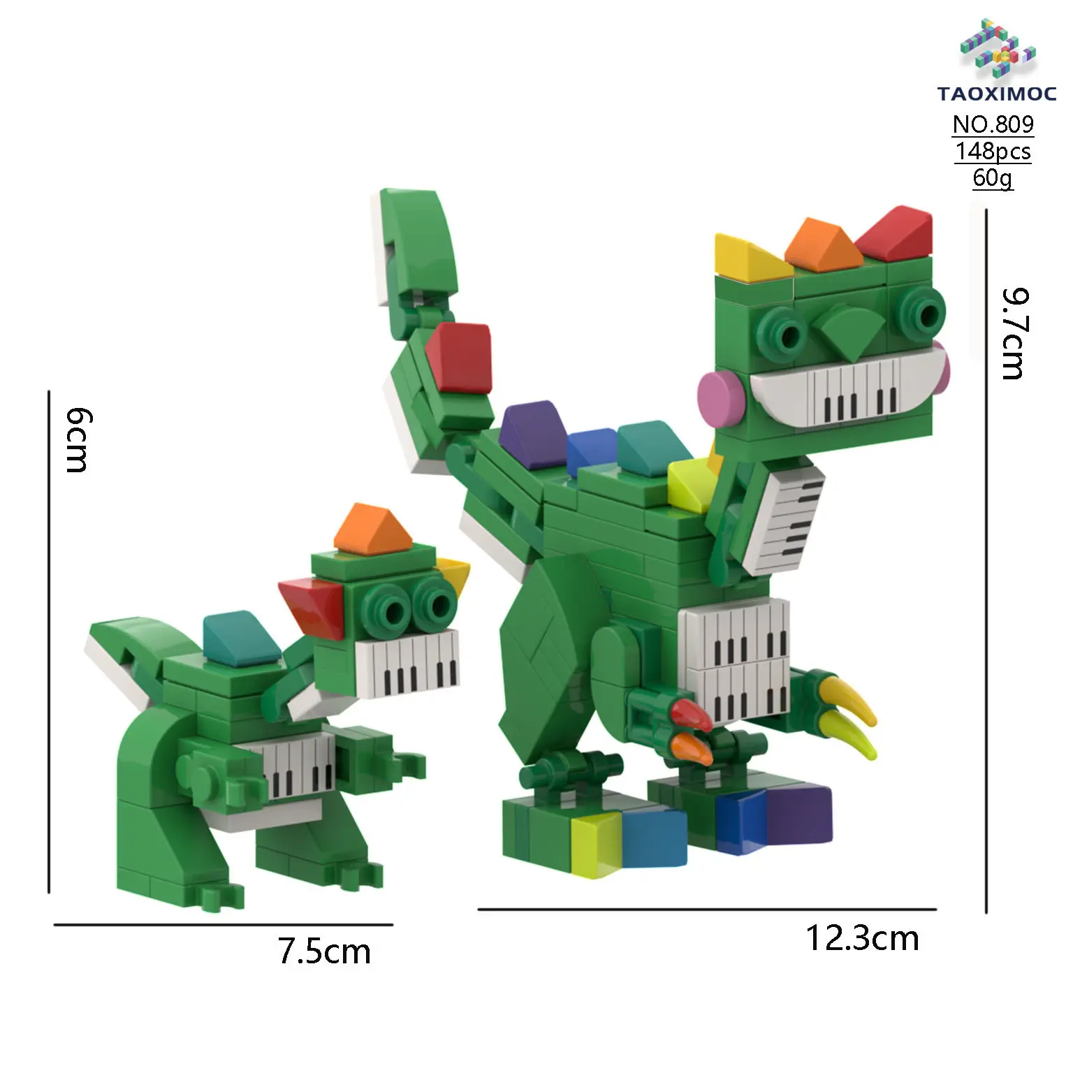 809 Big and small piano dragon