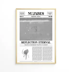 Nujabes Retro Newspaper Print / Reflection Eternal Poster No Frame / Lyrics Print / Modal Soul Poster / Music Gift