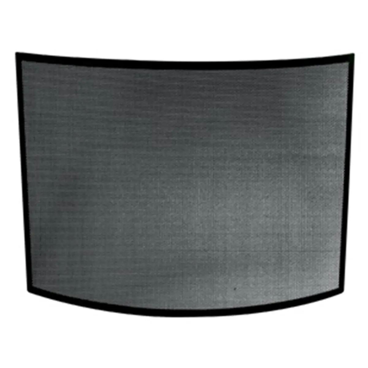 Traditional Single-Panel Curved Front Wrought Iron Room Divider - Iron Screen Panel Room Dividers, Ember Guard Fireplace Screen for Floor Protection