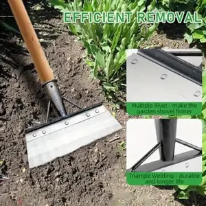 High-Efficiency Manganese Steel Shovel Blade, Multi-Functional Snow Removal Tool, Durable and Sharp, Ideal for Farming and Outdoor Use, Durable Metal Shovel