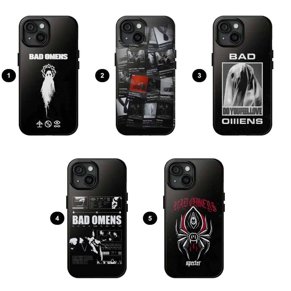 Bad Omens Phone Case, Tour 2026 Beartooth President Phone Case Featuring, Rock Band Protective Accessory,Case  For IPhone 17ProMax 16 15Plus 14 13 12Pro 11, Samsung Galaxy S25 S24 S23 S22