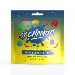 Oy Chamoy! Sweet, Spicy and Sour Splash Bites Gummy Candy 4oz - Perfect Snack for Any Occasion