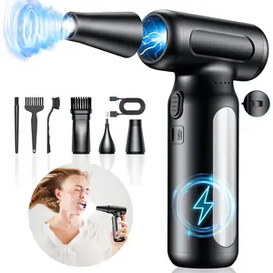 Electric Air Duster (320,000 RPM) - Cordless Compressed Air Can Replacement |   for Computer Keyboards, Electronics & Car Interior Cleaning |   Turbo Blower Fan Technology
