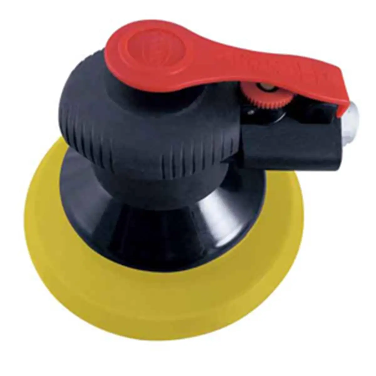 Astro Pneumatic Tool Onyx 6 inches Composite High-Powered Orbital Finishing Palm Sander - 0.19 inches Stroke, 1.5 lbs Lightweight, Built-in Speed Control, Low Vibration, Compact, Extended Life, Swirl-Free Finish, Backing Pad for Smooth Surfaces