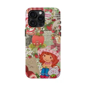 Strawberry ShortCake Aethetics Phone Case For iphone 15 14 13 12 11 X Pro Max, Plus , pro,  13 12 mini, XS Max,XR Case,  Durable Protection