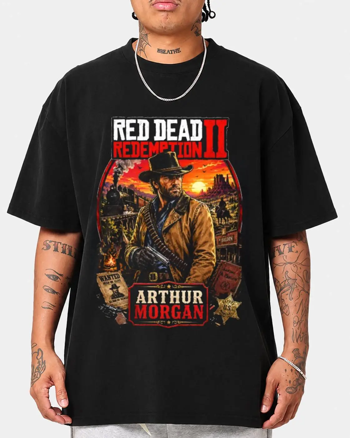 Red Dead Redemption II Arthur Morgan Graphic Gift For Fans T Shirt QO05801