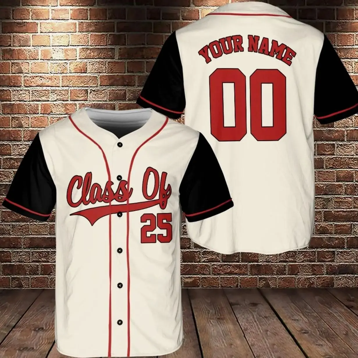 Class of 2025 Shirt, Custom Baseball Jersey, Graduation Jersey, Personalized Jersey Baseball