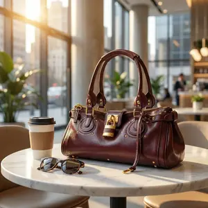 Ins Blogger Millennial Hot Girl Retro Distressed Lock Handbag Crossbody Motorcycle Pillow Bag 2026 New Women's Tote Bag  City Bag coach  mailbox  bag Leather Satchel Purse Daily Commuting Bag, Exclusive Bag, Everyday Bag