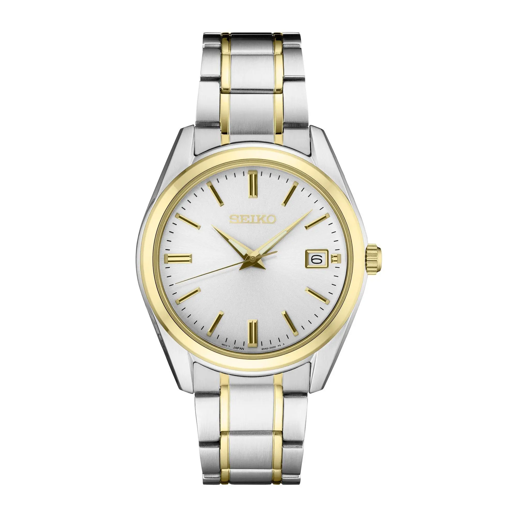 Seiko Men's Essentials Two-Tone Stainless Wh ite Dial Watch Seiko Men's Essentials Two-Tone Stainless Wh ite Dial Watch