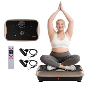HopHorse Lucky Vibration Plate 300 lbs Heavy Duty Platform for Muscle Activation, Home Gym Equipment with 4 vibration plate exercise machine Speeds & Bands - Silent Tech, Full Body Workout Gift