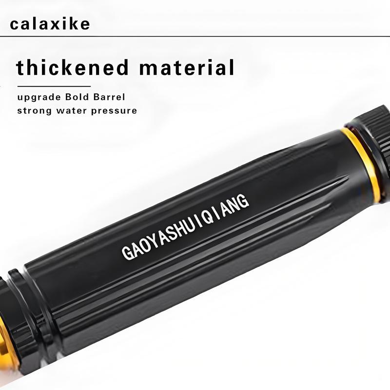 Black Metal Garden Hose Nozzle, Includes 1 Spray Nozzles, High-Pressure Garden Sprayer for Plants, Car Washing, Floor Cleaning, Heavy-Duty Leak-Proof Hose, Adjustable Spray Modes