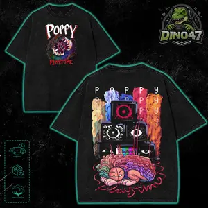Poppy Playtime Horror game Graphic T-Shirt Hoodie Vintage Washed Oversized Sweatshirt Tank Top Streetwear Menswear Gift for game fans