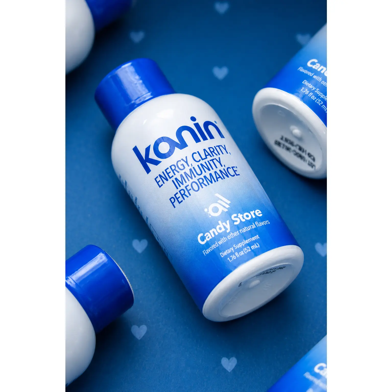 Kanin Candy Store Flavored Kanin Shot Healthcare Vitamin - 12 Bottles - Energy Clarity Immunity Performance - Natural Flavors