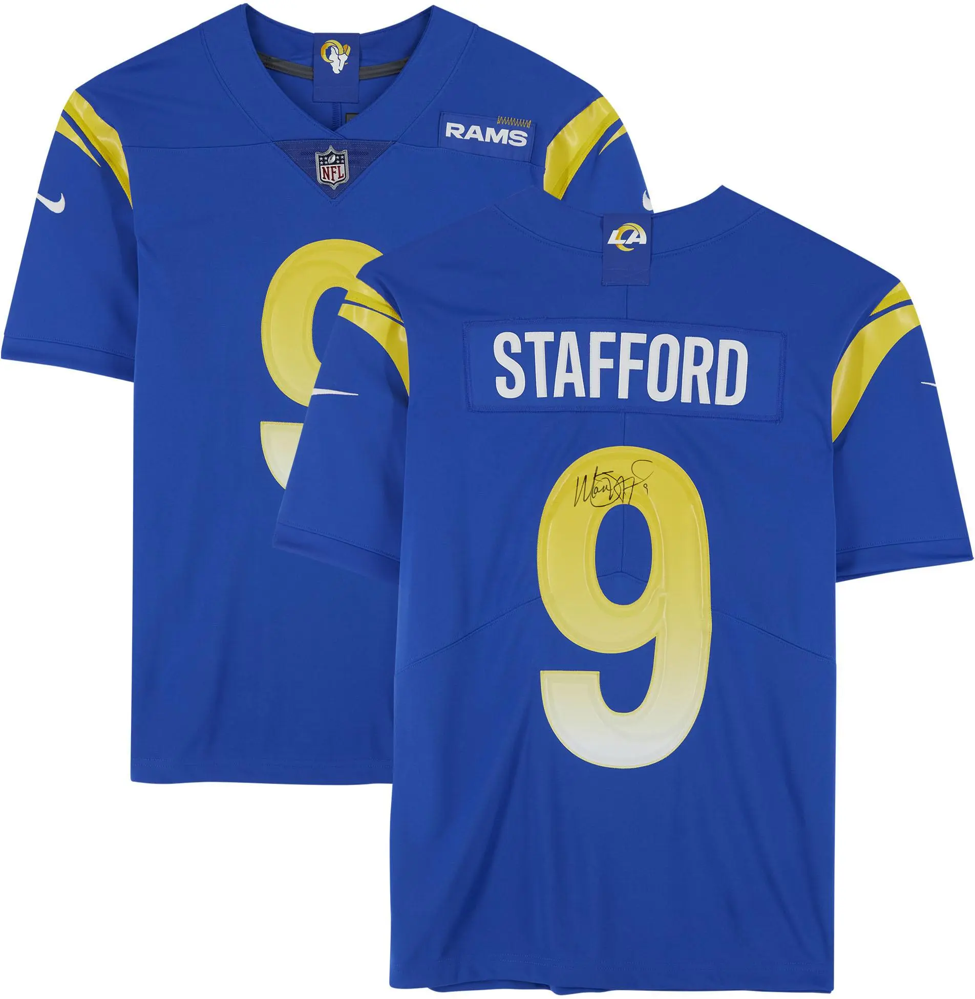 Matt Stafford Los Angeles Rams Autographed Royal Nike Limited Jersey - Fanatics Authentic Certified - NFL Memorabilia