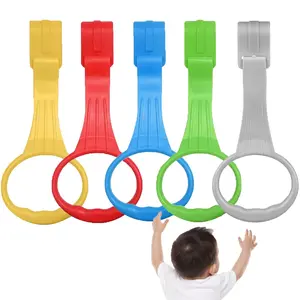 10Pcs Baby Playpen Pull up Rings, Pull up Rings  Play Pen, Playpen Accessories  Help Stand Up Walking Training Tool Newborn (5 Colors-10Pcs)