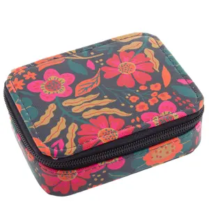 Retro Floral Travel Pill Case