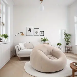 1Pc inflatable game chair is preferred: small bean bag shape, lightweight folding, living room, bedroom, outdoor all-round adaptation